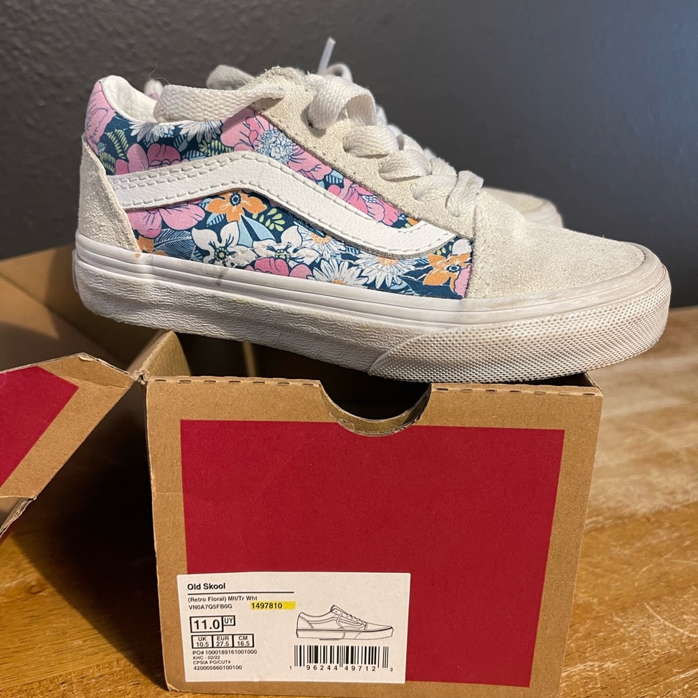Vans Old Skool (Retro Floral) Youth size 11